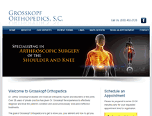 Tablet Screenshot of grosskopforthopedics.com